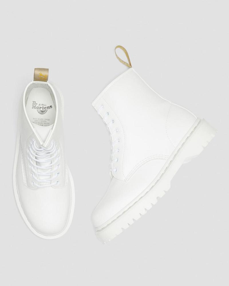 Women's Dr Martens Vegan 1460 Bex Kemble Mono Platform Boots White | AU 260DFM